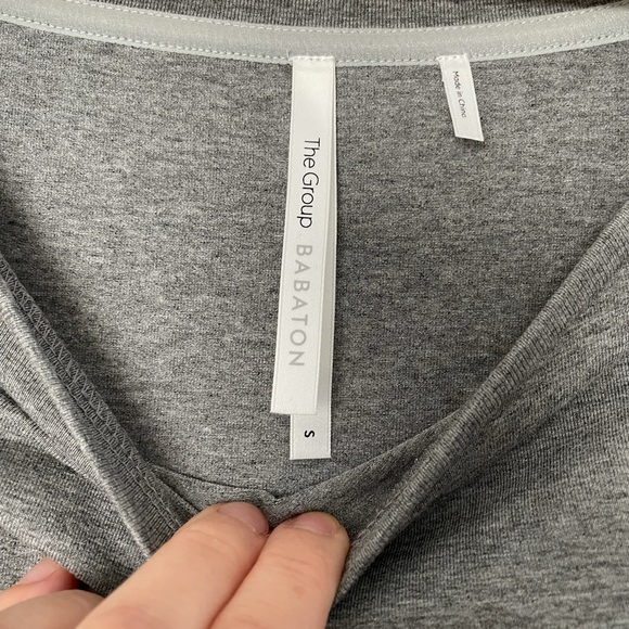 Grey Aritzia / The Group tie-waist jersey dress - Picture 4 of 6